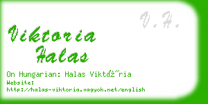 viktoria halas business card